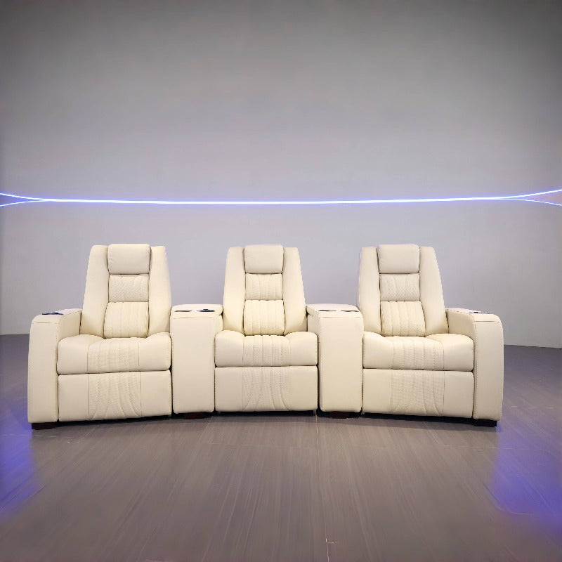 New villa three electric memory function video room seat home cinema cinema viewing sofa