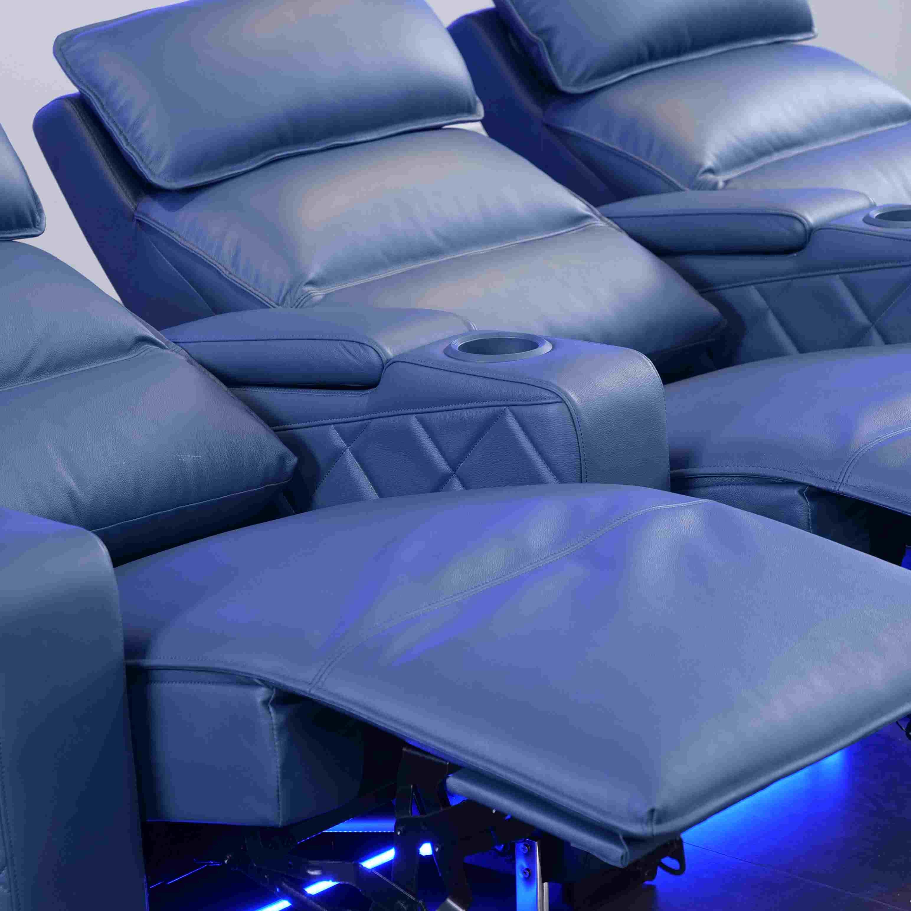 高端智能私人影院空间多功能小屋视频室 电动影厅定制观影皮沙发