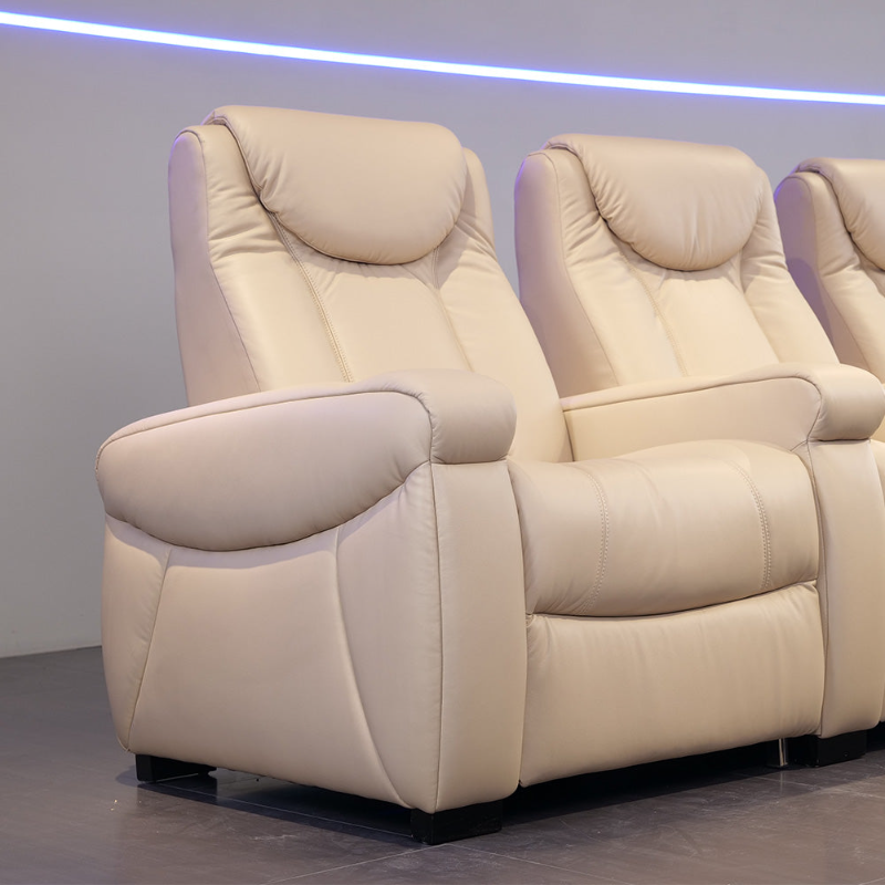 Home Theater Chair Deluxe features Electric seating cabin Modern private theater leather sofa